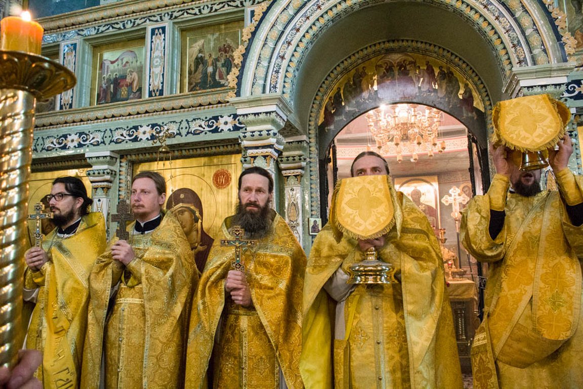Божественная литургия в Городецком Феодоровском мужском монастыре