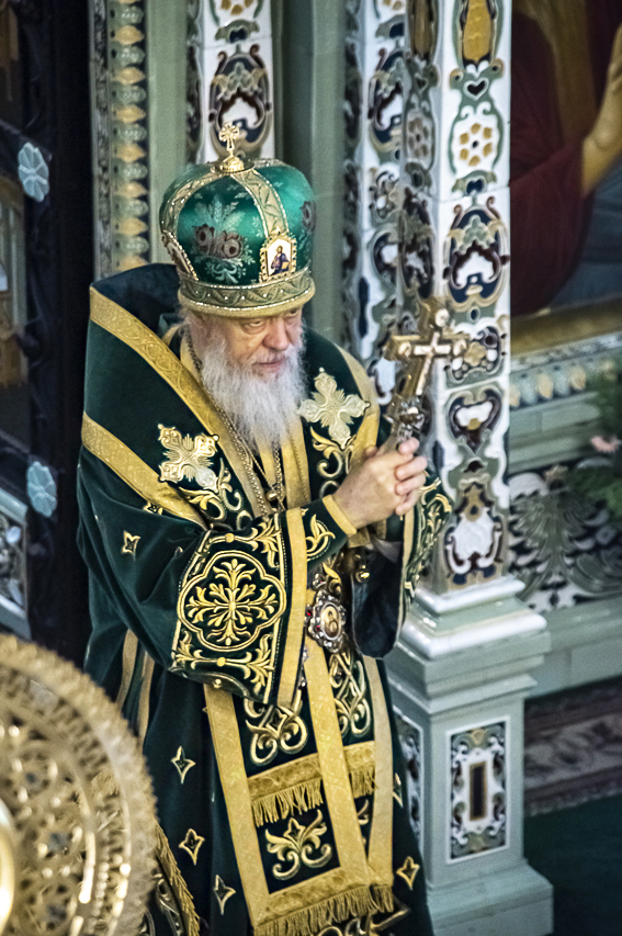 В день Перенесения мощей Александра Невского епископ Августин возглавил Божественную литургию в Городецком Феодоровском мужском монастыре