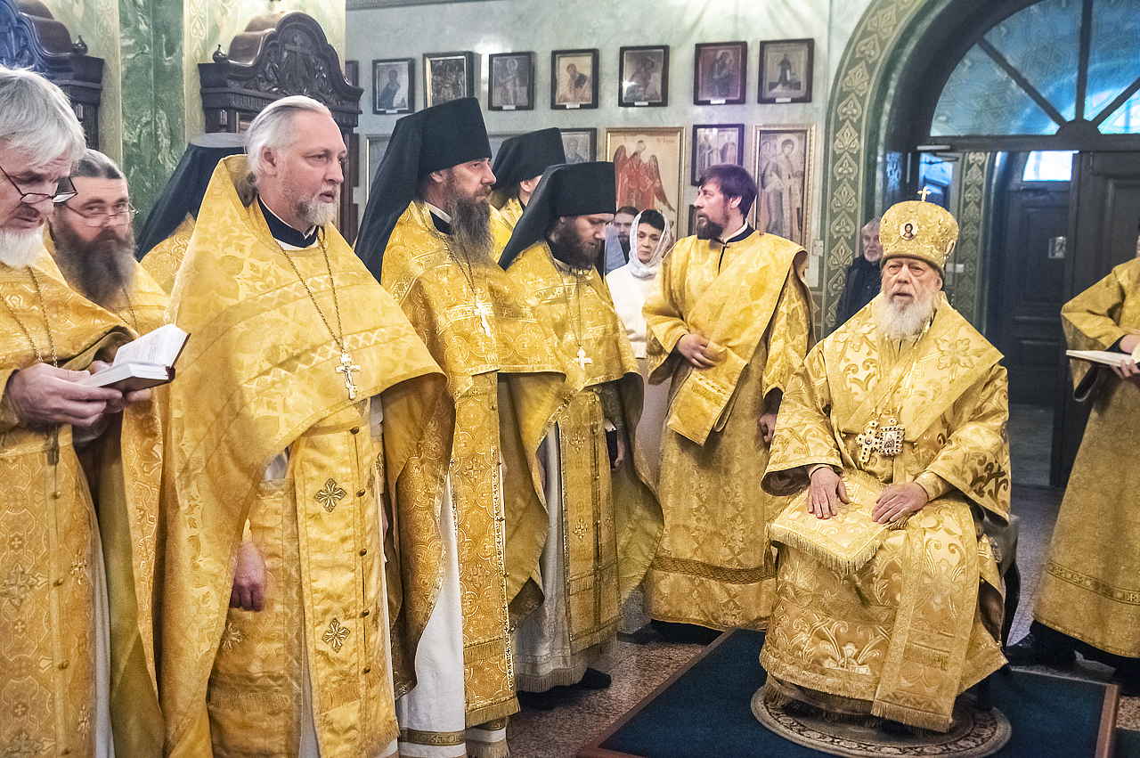В день Обрезания Господня епископ Городецкий и Ветлужский Августин совершил Божественную литургию в кафедральном соборе иконы Божией Матери Феодоровская города Городец