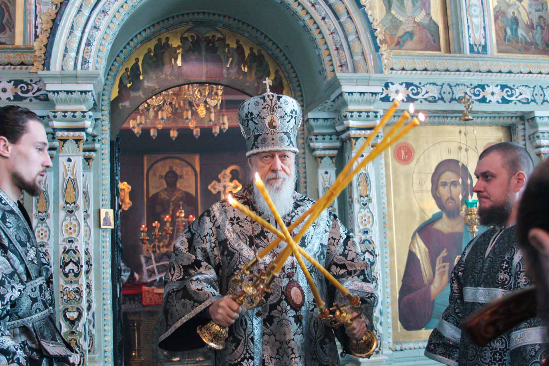 Епископ Городецкий и Ветлужский Августин совершил Литургию Преждеосвященных Даров в Городецком Феодоровском мужском монастыре