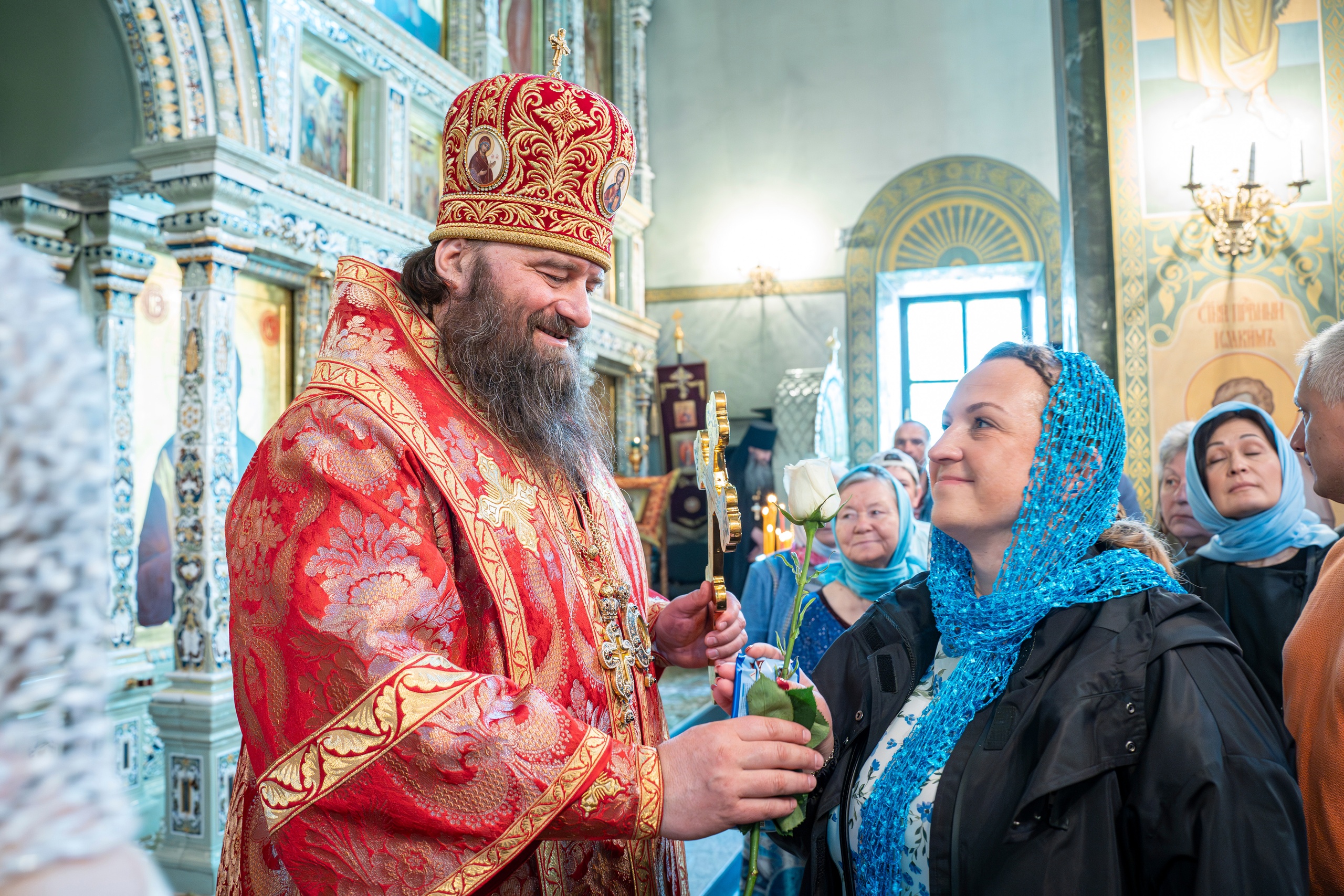 В Неделю святых жен-мироносиц епископ Городецкий и Ветлужский Парамон совершил Божественную литургию в Городецком Феодоровском мужском монастыре.