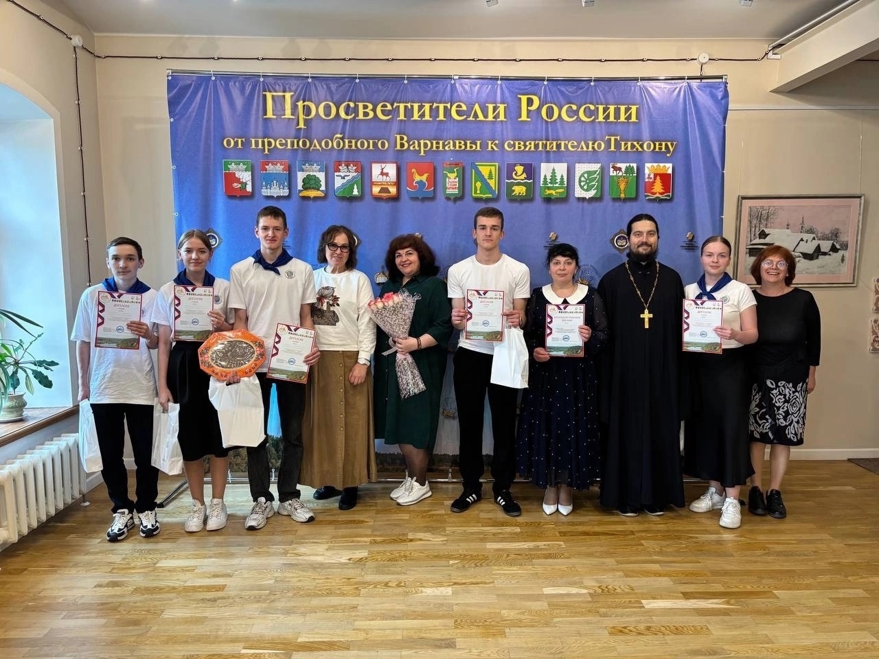 19 мая в Центре православной культуры имени святого благоверного великого князя Александра Невского Городецкого Феодоровского мужского монастыря состоялся финал Детской интеллектуальной игры «Просветители России: от преподобного Варнавы к святителю Тихону»