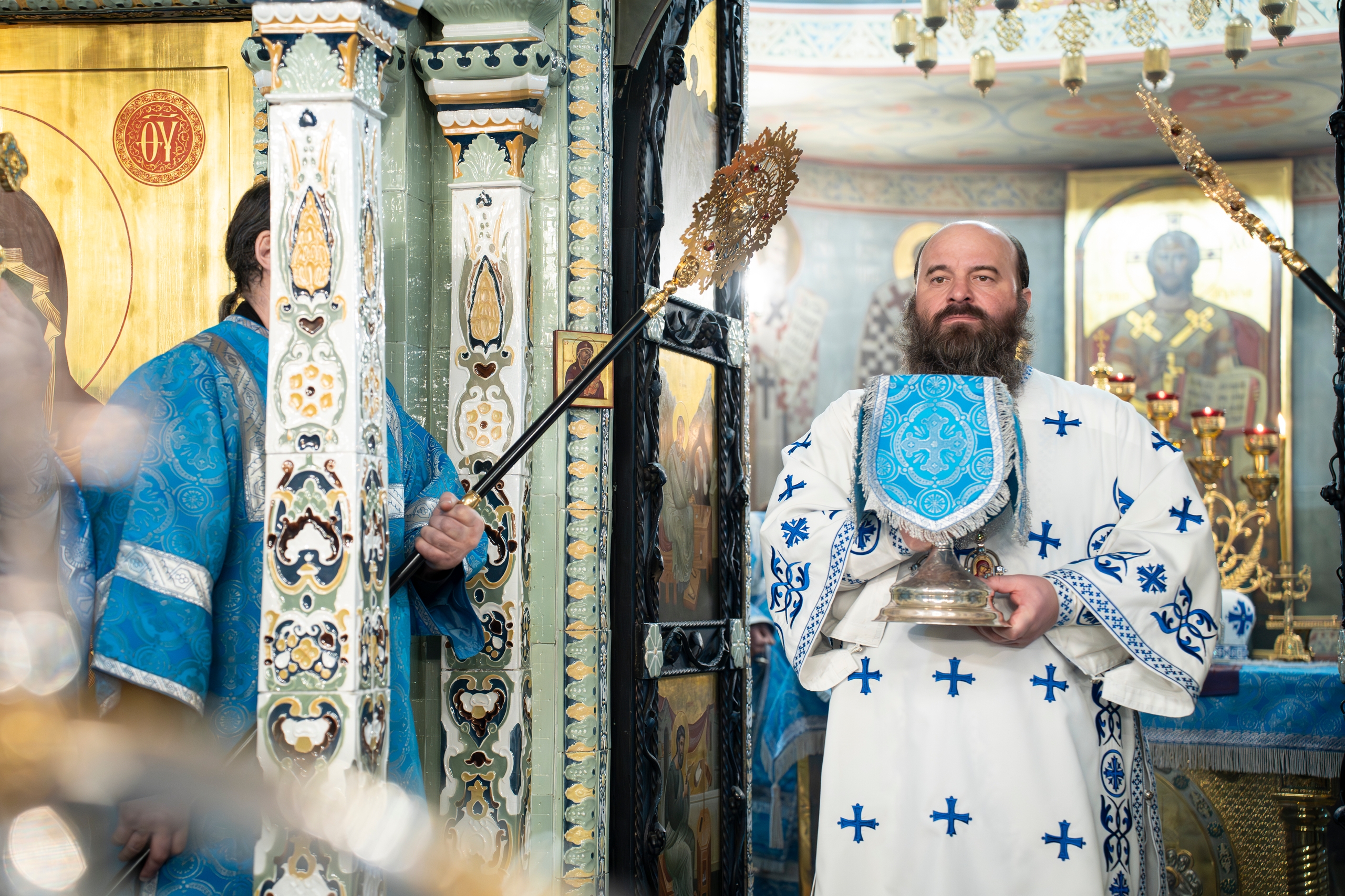 В праздник Сретения Господня епископ Городецкий и Ветлужский Парамон совершил Божественную литургию в Городецком Феодоровском мужском монастыре