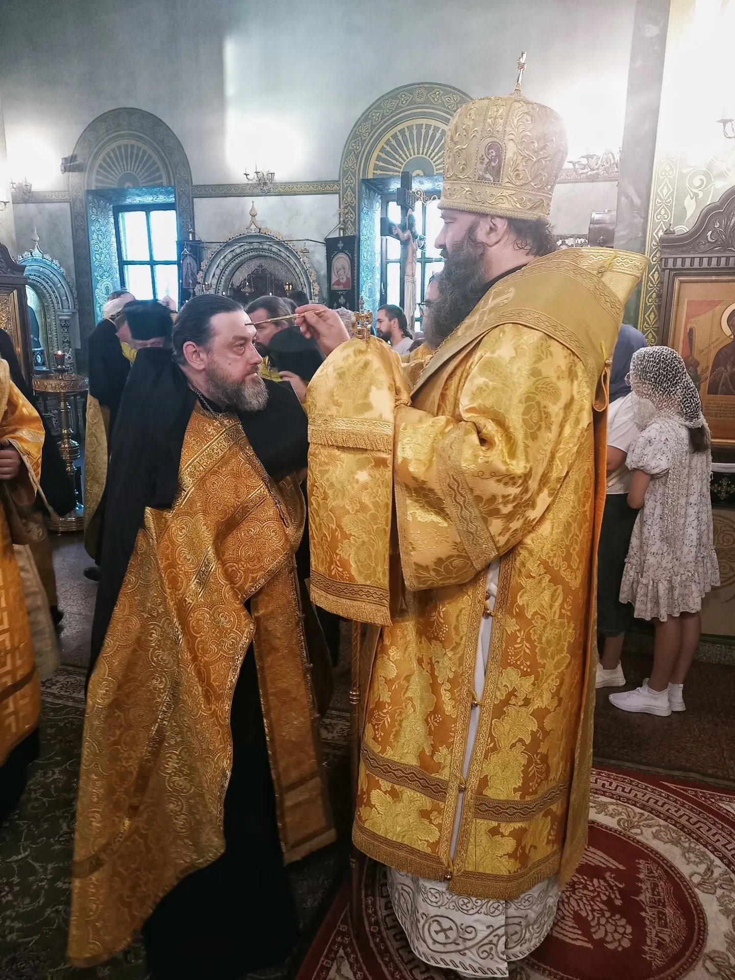 В канун дня памяти апостолов Петра и Павла епископ Городецкий и Ветлужский Парамон совершил Всенощное бдение в Городецком Феодоровском мужском монастыре